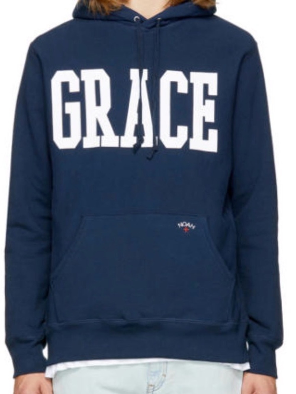 Grace NYC Navy Hooded Sweatshirt